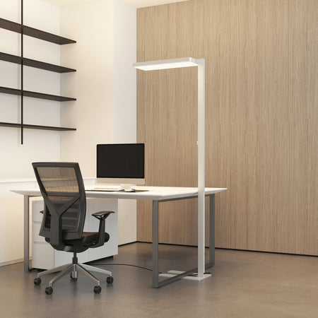 Candeeiro de pé LED Arcchio Timon, 195 cm, branco, 54 W, alumínio